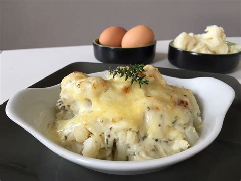 Gratin De Chou Fleur Et Oeuf Dur La B Chamel Au Thym Laure Auzeil