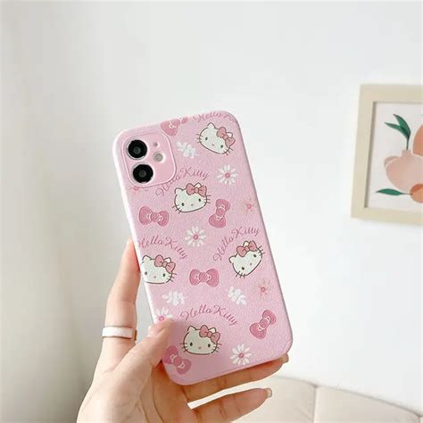 Kawaii Hello Kitty Shockproof Soft Phone Case For Iphone 12 11 Pro Xs