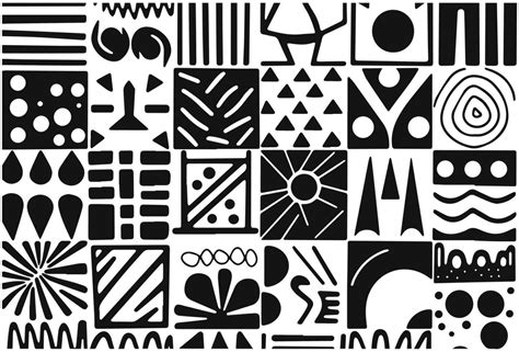 abstract shapes pattern minimalist ,abstract shapes trendy hand drawn ...