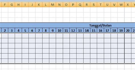 Cara Mudah Dan Cepat Membuat Jadual Kegiatan Dengan Rumus Excel