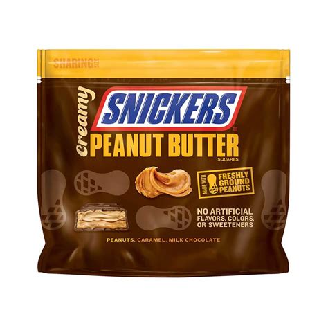 Snickers Creamy Peanut Butter Fun Size Candy Squares 7 7 Ounce Bag