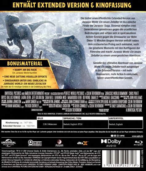 Jurassic World Ein Neues Zeitalter Blu Ray Jpc