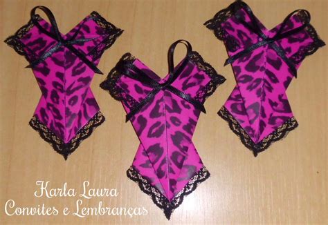 Convite Para Ch De Lingerie Corpete De Origami Elo
