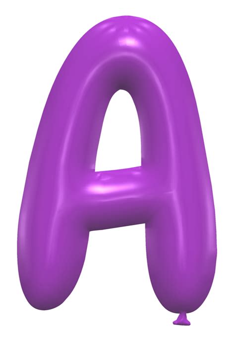 Purple Letter A