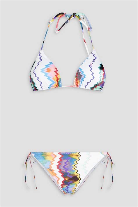 MISSONI Printed Triangle Bikini THE OUTNET