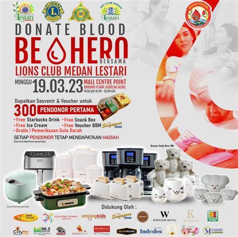 Donor Darah Lions Club Medan Lestari Atmago