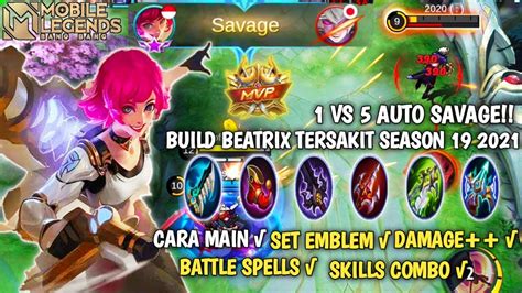 SAVAGE BUILD ITEM BEATRIX TERSAKIT 2021 CARA MAIN EMBLEM SPELLS