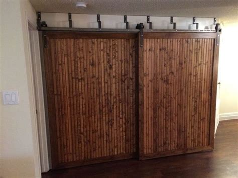 Double Track By Pass System Barn Door Hardware Kit W 8 Ft Trk 2 Doors 96 Barn Doors