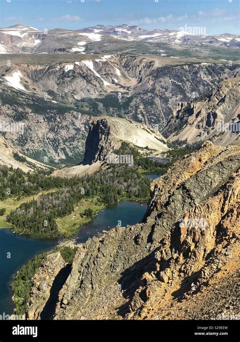 Lakes Along The Beartooth Highway Wyoming Stock Photo Alamy