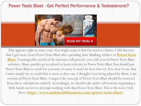 Ppt Power Testo Blast Enhance Your Size And Stamina And More