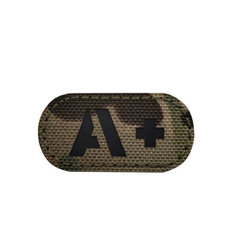 Blood Type A Pos Positive Reflective Infrared Ir Patch Tactical