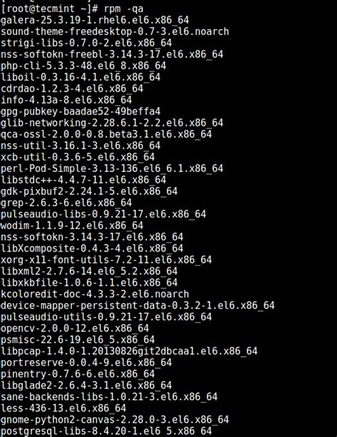 Ways To List All Installed Packages In Rhel Centos And Fedora How