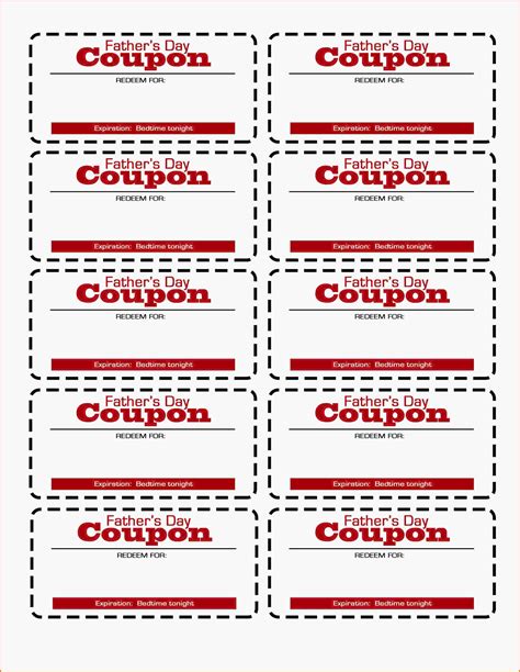 Printable Birthday Coupons