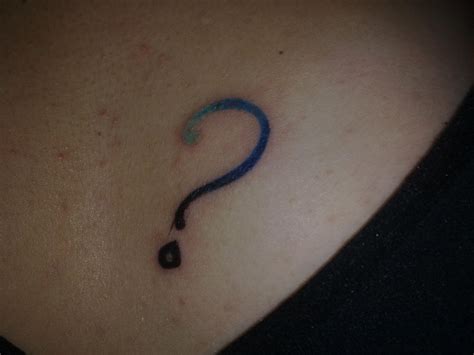 Question Mark Tattoo- by RussianBeautyKiller on DeviantArt