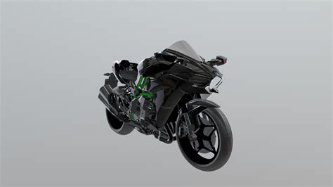 Kawasaki Ninja H2 Free Download Free 3d Model By Anshuman Dutta