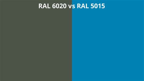 Ral 6020 Vs 5015 Ral Colour Chart Uk