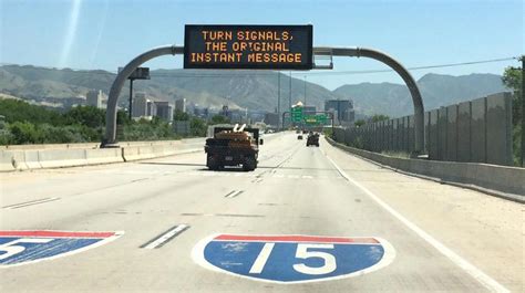 Utah's funny freeway signs disappear - as the state's dept of transport reveal the surprising ...