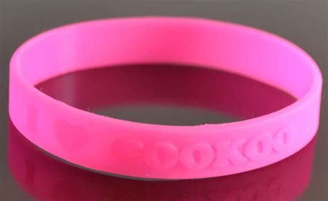 Personalized Embossed Wristbands And Bracelets Poly Wristbands