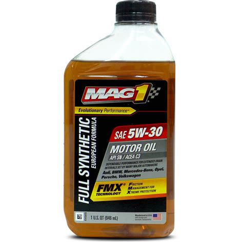 MAG 1 5W30 European Formula Full Synthetic Oil 1QT | Lazada PH