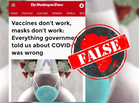 Don’t be fooled by article by misinformation website – masks and ... 