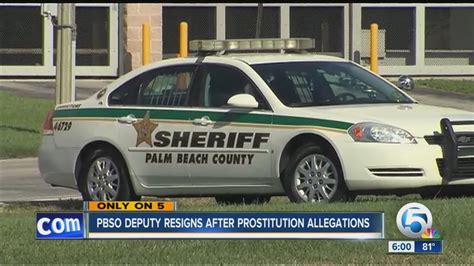 Pbso Deputy Resigns After Prostitution Allegations Youtube