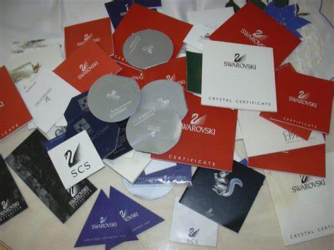 Swarovski Lot Of Certificates 1984 2010 Catawiki