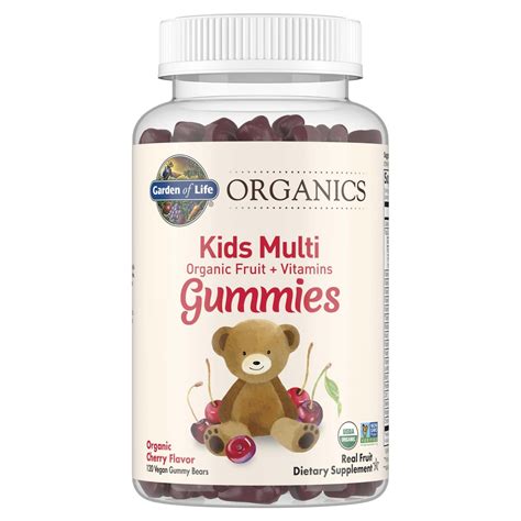 Organics Kids Multi Gummies Cherry 120 Gummies Garden Of Life Au