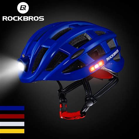 ROCKBROS USB Light Bicycle Helmet Ultralight MTB Bike helmet Intergrally Molded Men Women Safe ...