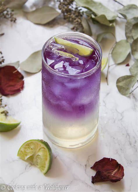 Sparkling Butterfly Pea Flower Tea Lemonade Cooking With A Wallflower