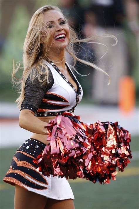 A Cincinnati Bengals Cheerleader Performs In The Second Half Of An Nfl