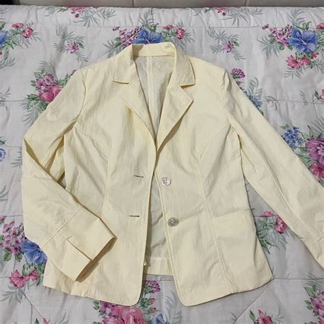 Pastel Yellow Blazer Womens Fashion Coats Jackets And Outerwear On