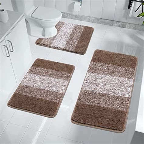 Enyhom Lot De Tapis De Bain Antid Rapants Et Lavables Pour Toilettes