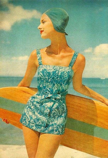 50 S Bathing Suit Vintage Swimsuits Vintage Swimwear Vintage Fashion