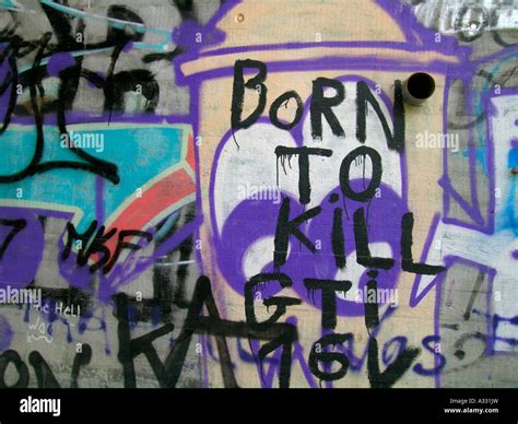 drawings graffiti on a wall Stock Photo - Alamy