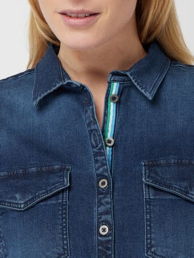 Tom Tailor Jeanskleid Mit Dreiviertel Rmeln Jeansblau Online Kaufen