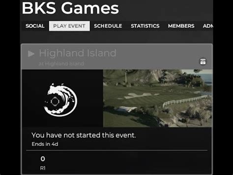 Round Bks Games Highland Island Master Settings Pga Tour K