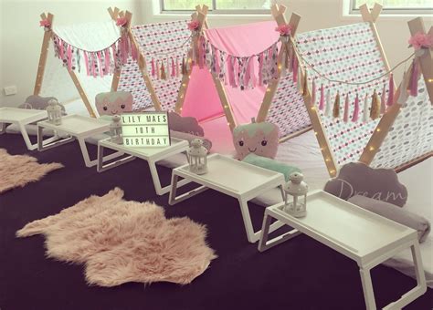 Pin By Jennifer On Birthdays Teepee Party Girls Slumber Party