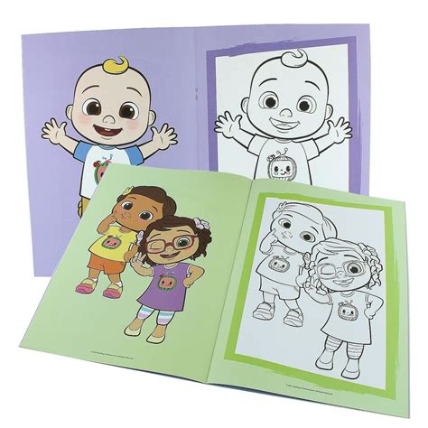 Childrens A4 Cocomelon Copy And Colour Colouring In Activity Book