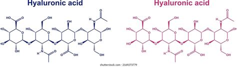 Hyaluronic Acid Molecule Chemical Formula Photos And Images Shutterstock