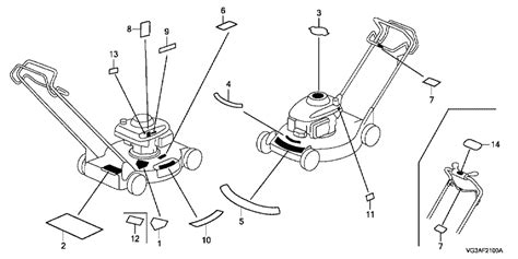 Ersatzteile und Zeichnung vom Rasenmäher Honda HRS536C5 VKEA