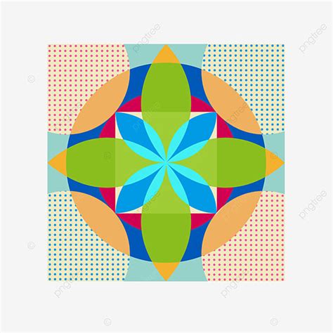 Geometric Color Block Vector Art Png Geometric Abstract Intersecting