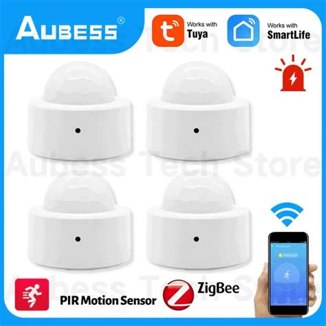 Pcs Aubess Tuya Zigbee Pir Motion Sensor Zigbee Presence