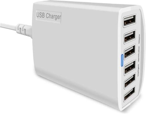 Amazon USB Charger XDCDHM 60 Watt 12A 6 Port High Speed Travel