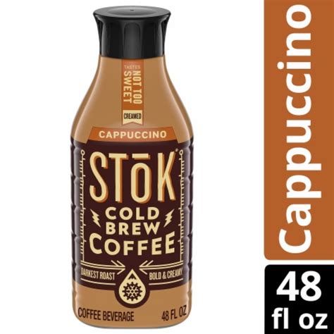 Stok® Light Sweet Dark Roast Black Cappuccino Cold Brew Iced Coffee Carton 48 Oz Fred Meyer