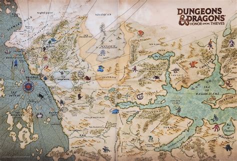 Forgotten Realms Honor Among Thieves Cloth Map EN World D D