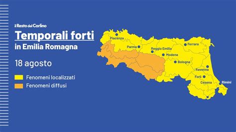 Temporali In Arrivo In Emilia Romagna Lallerta Meteo Arancione Del