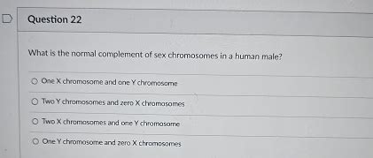 Solved Question What Is The Normal Complement Of Sex Chegg