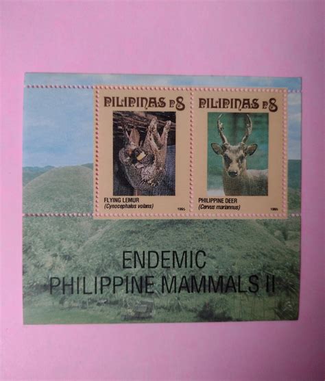 Philippines 1995 Endemic Philippine Mammals Flying Lemur And Phil