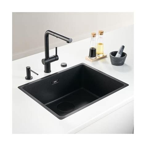 Franke Unterbaubecken Maris MRG 110 52 Fragranit Black Matt Black