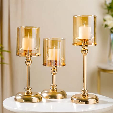 Hurricane Metal Candle Holder Stand Set Of 3 Online Premium Candle